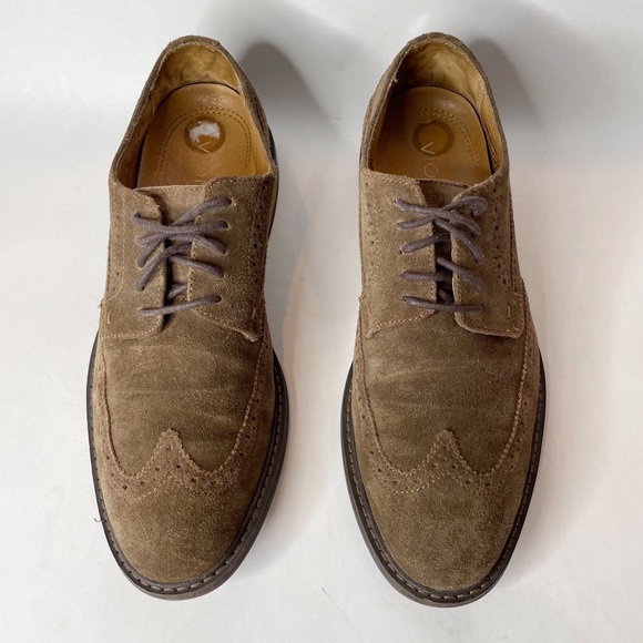 Vionic Other - Vionic Bowery Bruno WingTip Oxford Derby  Brown Suede Shoe Size 9
